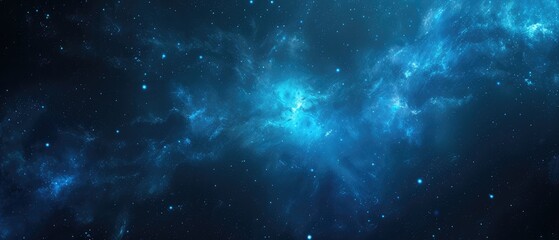 Poster - Ethereal Cosmic Nebula and Stardust Background