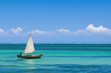 Canvas Print - Tranquil Sailing Experience in Tropical Waters