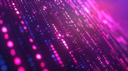 Leinwandbilder - A close-up of a swirling, abstract background of pink and blue lights.