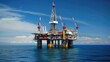 © evening_tao - Offshore Oil Rig in Calm Blue Ocean