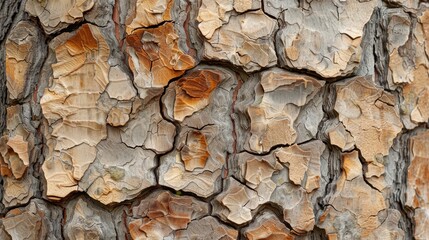 Poster - The natural dry and dead appearance of a large tree s bark