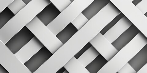 Wall Mural - A close-up shot of a lattice pattern in black and white