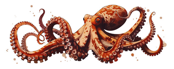 Tentacles of an octopus. vector simple illustration