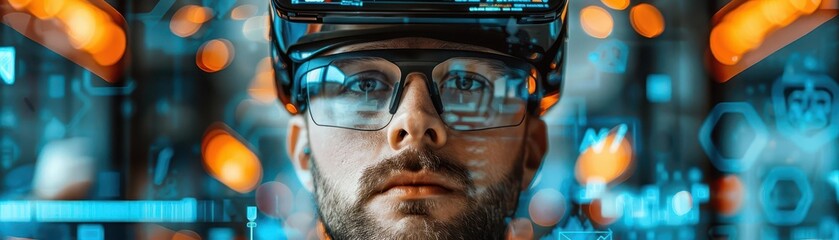 Digital property shots, augmented reality tools, hightech environment