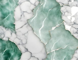 Wall Mural - Transparent white cracked jade cut marble background