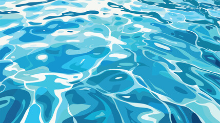 Ripples and water waves, sea surface. Vector natural background, banner.