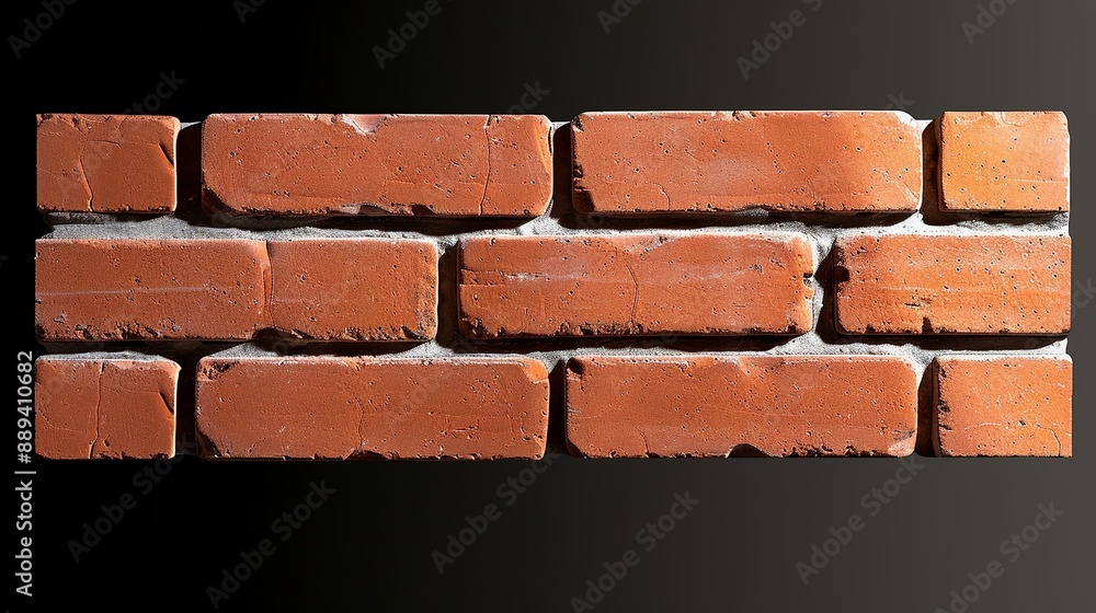 Precise brick wall pattern with symmetrical alignment, great for ...