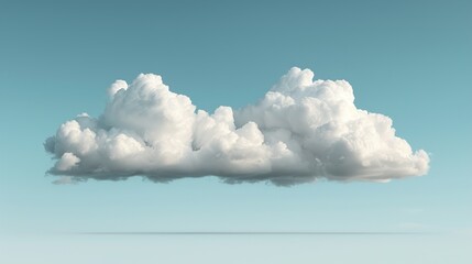 Wall Mural - Tranquil sky with scattered clouds, ideal for calming backgrounds and meditation-themed artwork. Illustrater Image, Shiny, bright, beautiful , Minimalism,