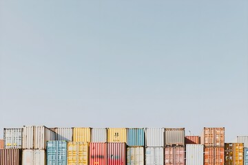 containers in the harbor