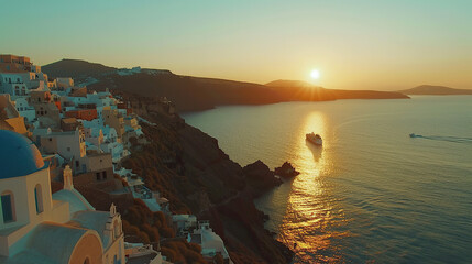 Wall Mural - Sunset over the bay