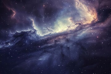 vast cosmos filled with countless glowing stars aweinspiring deep space nebula landscape