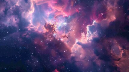 realistic cosmic galaxy background. concept of space, nebula and cosmos