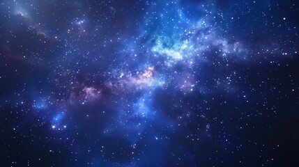 Wall Mural - realistic cosmic galaxy background. concept of space, nebula and cosmos