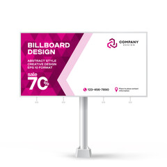 Wall Mural - billboard design, creative background for outdoor advertising, exhibition stand for placing photos a