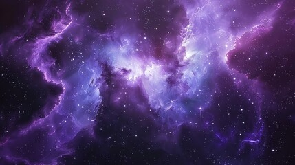 space background with purple nebula and stars