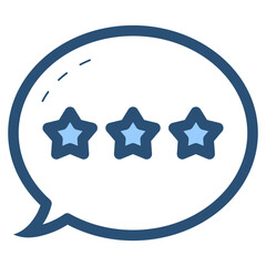 Wall Mural - chat rating star icon