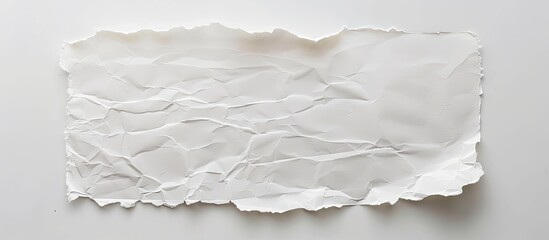 Wall Mural - Isolated white sheet of paper with clipping path for copy space image.