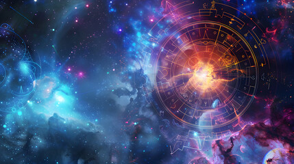 Fate's Stellar Odyssey: Zodiac Signs Guiding Cosmic Journeys constellations universe destiny