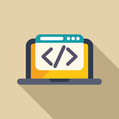 Laptop displaying html code on its screen, representing web development and programming concepts