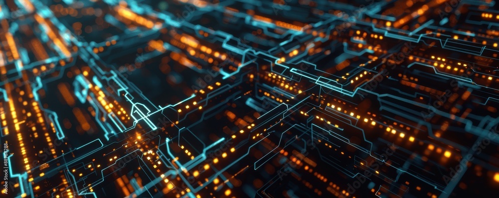 Visual representation of blockchain technology facilitating currency ...