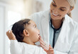 © KayJoint/peopleimages.com - Pediatrician, doctor and baby with consultation, checkup and appointment for wellness, medicare and smile. Professional, infant and kid in office, healthcare and progress with examination and joyful
