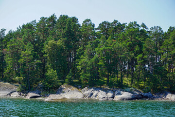 Wall Mural - Scenic view of the archipelago during summer