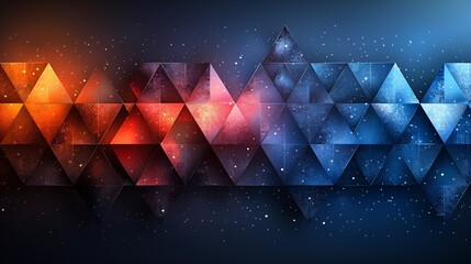 Wall Mural - abstract background with triangles