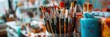 © Brian - large assortment of art supplies in the art store - paints, brushes, and more for the professional or hobbyist artist on display in a studio/retail space