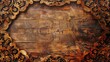 © The 2R Artificiality - Moroccan style Grunge Background with Wood Texture and Carved Ornament