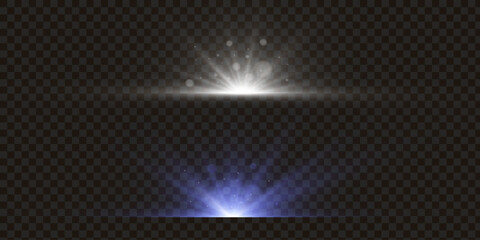 Wall Mural - lens flare vector illustration. glowing spark light effect isolated on transparent background.