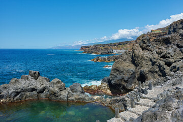 Wall Mural - Charco de la Laja at Atlantic Ocean in Tenerife Spain