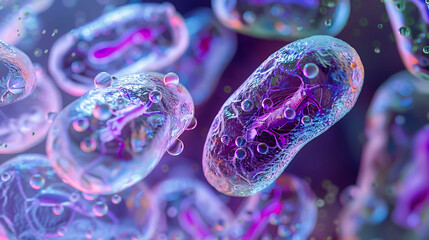 Binary fission process a prokaryotic cell in a bio study research lab study lab