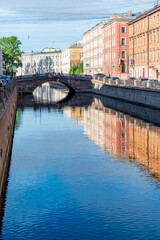 Wall Mural - Embankments of the Griboyedov Canal in the old European city of St. Petersburg. Russia