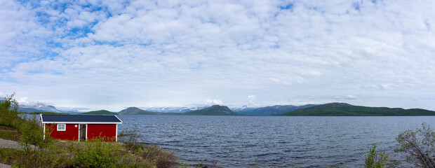 Wall Mural - View from Torne Träsk, Swedish Laponia, Kiruna, Sweeden