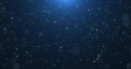 Wall Mural - bokeh particles flying up to the light. abstract animation.