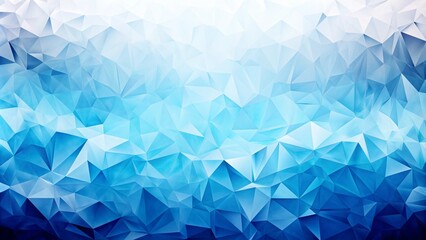 Wall Mural - abstract triangular shapes on a blue icy textured background,generative ai