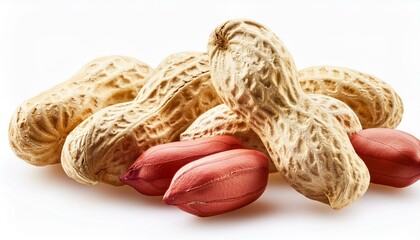 Canvas Print - peanuts isolated on whitebackground