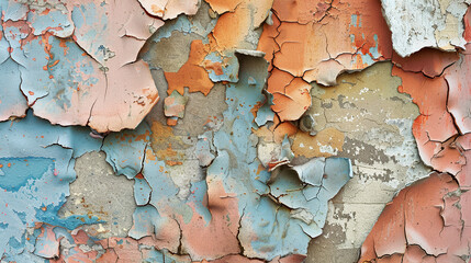 Wall Mural - Abstract Peeling Paint Wall Texture