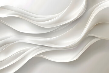 Abstract wavy background. gentle image of white waves. shadows from the light