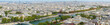 Panoramic aerial view of Paris