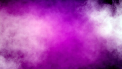 Canvas Print - Abstract background white smoke on purple