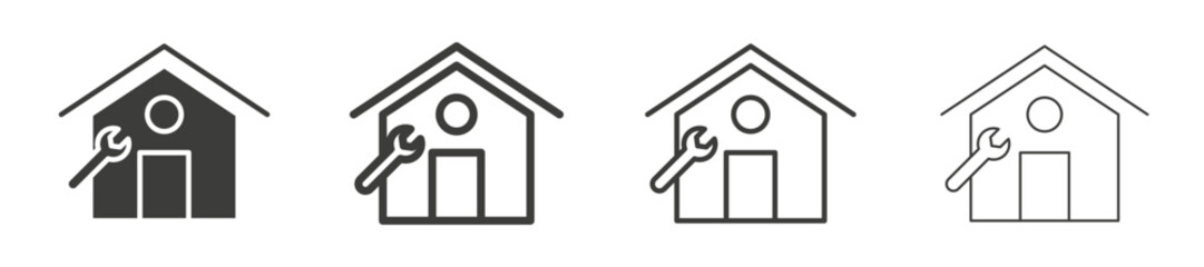 Wall Mural - Home repair vector icon