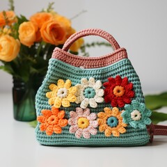 Knitted handbag