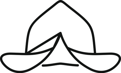 Sticker - Simple and modern camping tent logo forming a hat, perfect for any business or personal identity related to camping and outdoor activities