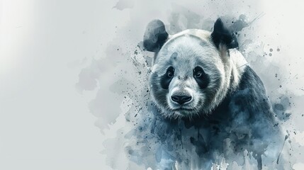 Wall Mural - Watercolor Panda