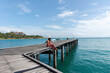 © tonjung - Lifestyle woman and relax chill on Travel summer vacations