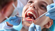 © Stock Source - Dentist discussing the benefits of orthodontic treatment for children
