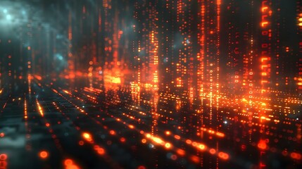 Abstract binary background for hackathon and digital events