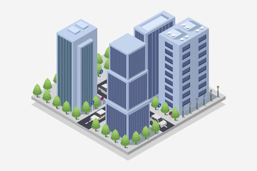 Sticker - Isometric city