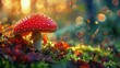 © Ahmad-Muslimin - Vibrant Red Fungi and Whimsical Bokeh in a Captivating Enchanted Forest